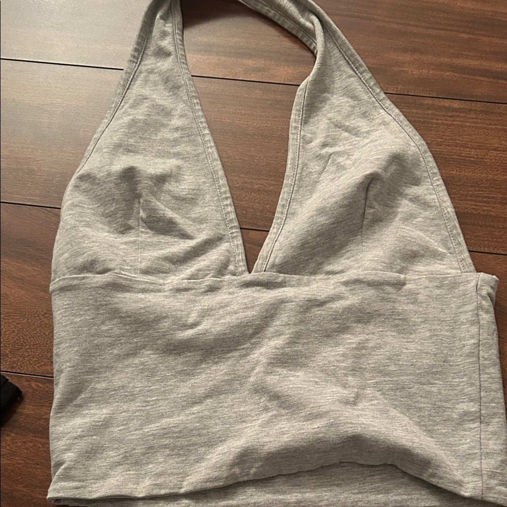 Cotton On Light Gray Halter Top